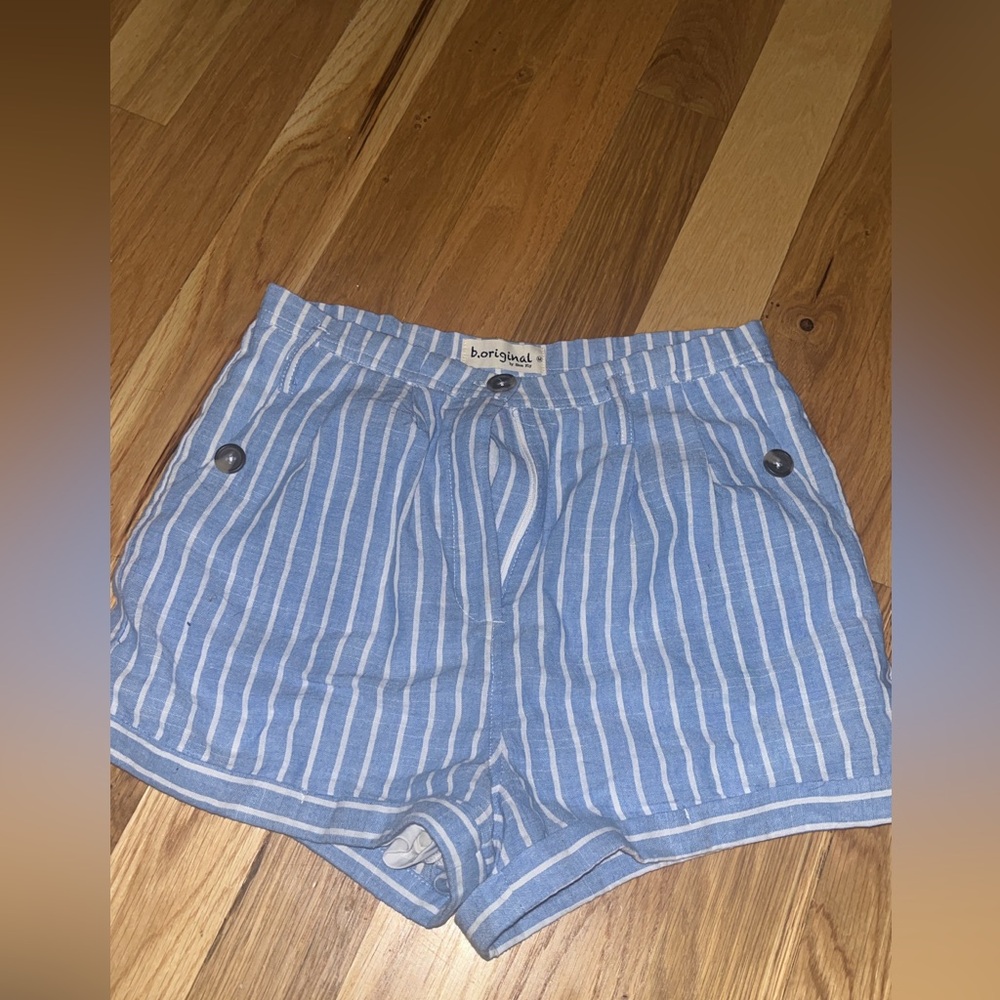 B original by Shoefly blue strip shorts medium